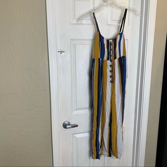 Urban Outfitters Tootsie Button-Down Cropped Jumpsuit Size Small - Picture 8 of 14
